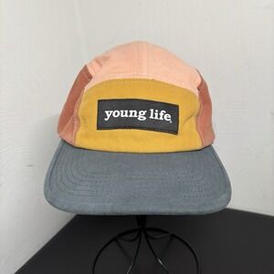Young Life YL Tonal Hat Unisex Multicolor 5 Panel Hat Cap Adjustable Casual